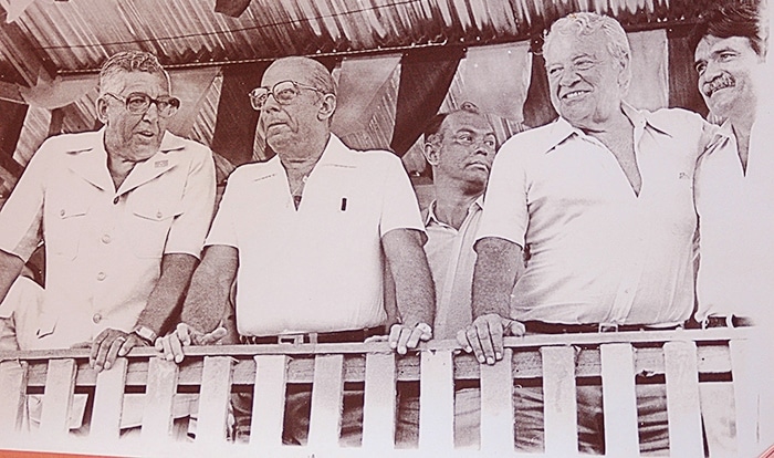 Teixeirão, presidente João Figueiredo, ministro Mário Andreazza e senador Odacir Soares