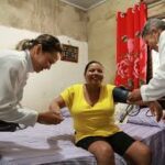 Equipe do Samd realizando atendimento domiciliar em Porto Velho
